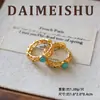 Pendientes de Plata de Ley S925 Estilo Retro Europeo y Americano Elegantes Exquisitos Geométricos de Turquesa Pendientes Versátiles de Lujo Ligero de Alta Gama para Mujer