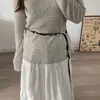 Estilo Étnico Vintage Nueva Cadena de Cintura Cinturón Tejido Decorativo para Vestido Falda Pantalones Accesorio Versátil Cadena de Cintura