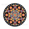 Posavasos Redondo de Cerámica Estilo Étnico Indio Transfronterizo Patrón de Mandala Individual Aislamiento para el Hogar Venta al Mayoreo de Fábrica