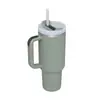 Copo de Carro Novo Transfronteiriço Segunda Geração 40oz Copo de Gelo Alça de Silicone Copo de Café Pintura de Borracha Copo Térmico de Aço Inoxidável