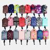 Bolsa Floral Ecológica Bolsa de Ombro Bolsa de Mão Supermercado Grande Capacidade Impermeável Gancho de Cinto Modelo de Telefone Celular Dobrável Bolsa de Compras