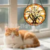 Adornos de vidrio tipo orquídea para captar el sol transfronterizos, decoraciones de vidrio coloridas para el hogar, decoraciones para ventanas y capta soles para el jardín
