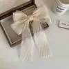 Estilo Mori Belleza de Hada Corea del Sur Pasador Mujer Lazo Cinta Pinza Superior Cinta de Malla Parte Trasera de la Cabeza Pinza de Resorte Dulces Accesorios para el Cabello