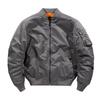 Jaqueta bomber masculina jovem Hip Hop cor sólida jaqueta masculina solta plus size multi-bolsos uniforme da força aérea masculina