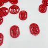 Palabras de Bendición de Madera Colgante Bendición Chip de Madera Ping An Rojo Grande Accesorios Hechos a Mano DIY Decoración de Boda Colgante de Madera