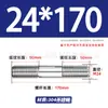 Tornillos de Doble Extremo de Acero Inoxidable 304, Pernos Extendidos de Longitud Igual, Biela, Varillas Roscadas, Barras Roscadas M12-M24