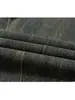 Pantalones vaqueros lavados con barro amarillo de la industria pesada japonesa para hombres, estilo urbano europeo y americano, modernos, retro, viejos, sueltos, rectos, largos, a la moda.