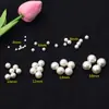 Suministro de fábrica cuentas ABS de agujero recto perla de imitación DIY aretes collar accesorios para el cabello ropa cadena para teléfono móvil accesorios material al por mayor