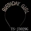 Accesorios para el cabello con elemento de letra de moda europea y americana, diadema para novia y dama de honor, pasador de strass, tocado para fiesta navideña, fiesta de cumpleaños