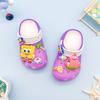 Zapatos de exterior geniales con flash, suela gruesa antideslizante, luminosos, con agujeros, dibujos animados de Bob Esponja, zapatillas de moda Baotou