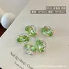Pedras de Strass para Unhas K9 Ovo de Pombo, Celebridade da Internet Super Brilhantes Esmeralda Oval Grandes Pedras de Strass Sem Base, Bolas de Strass para Nail Art Prontas
