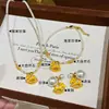 Colar Original Moda Fofo Amarelo Esmalte a Óleo Pérola Shijia Cavalo de Tróia Corrente de Clavícula de Luxo Leve Nicho de Alta Classe