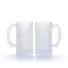 Copo de Vidro Branco para Transferência Térmica 16oz Copo de Cerveja Fosco Copo de Cerveja Grande para Imprimir Logotipo de Imagem