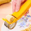Cortador de Plátanos de Fábrica Cortador de Fruta Plátano Cortador para Cortar Salchicha de Jamón Acero Inoxidable Corte de Plátano