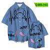 Camisa de manga corta con estampado de dibujos animados para mujer, talla europea, de Amazon, eBay y comercio exterior.