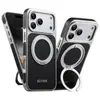 Funda para iPhone 18 Pro Max con Carga Inalámbrica, Succión Magnética, Soporte Giratorio 360°, Hebilla de Anillo, Funda de Cuero