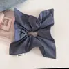 Elástico de Cabelo Cinza Coreano com Glitter Fino para Mulheres, Versátil para Rabo de Cavalo Baixo, Coque, Corda de Cabelo, Acessório de Cabelo Scrunchie