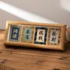 Mini Porta-Retrato de Mesa Song Jin Pintura Caligráfica Núcleo Porta-Retrato Cartão Decorativo Moldura para Fotos Estilo Chinês Ornamentos de Bom Presságio Não