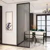 Pantalla de Acero Inoxidable de Lujo Ligero, Partición de Sala de Estar Estilo Nuevo Chino, Celosía Floral Simple Calada para Bloquear el Recibidor, Celosía Decorativa