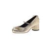 Zapatos Mary Jane de piel de oveja con lazo, estilo hada francesa, súper hermosos, primavera 2025, tacón medio grueso, punta redonda, cuero genuino.