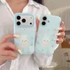 Funda de Conejo Miffy con Lunares sobre Fondo Azul Adecuada para Apple iPhone 17 Pro Max, Cubierta Protectora para Apple 16/15 Pro