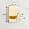 Gancho adesivo forte de aço inoxidável 304 transfronteiriço sem perfuração, gancho único sem rastros, gancho de casaco de metal atrás da porta da cozinha do banheiro