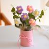 Flores Artificiales, Flores Falsas, Ramos Hechos a Mano, Flores de Pompones, Pequeños Ramos Tejidos a Gancho con Hilo, Adornos, Regalos al por Mayor Transfronterizos, Recuerdos
