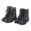Botas de Montanhismo Esportivas Leves e Confortáveis para Exterior Costura Verde Botas de Combate Camufladas para Selva Off-Road de Cano Alto