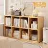 Estante de Livros Armário Divisória de Cabeceira Rack de Armazenamento de Chão Armário de Grade Lateral para Quarto Armazenamento Armário de Oito Compartimentos Armário de Armazenamento