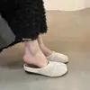 Novedad Primavera 2025 Mocasines de Dedos Separados Tejidos de Punta Cerrada para Mujer, Sandalias Versátiles Planas Casuales Estilo Bosque