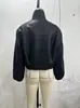 ZR Comercio Exterior Venta al por mayor Transfronteriza 2026 Nueva Moda Femenina Europea y Americana Versátil Elegante Abrigo Recubierto con Cuello de Chimenea