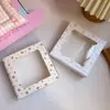 Caixa de Embalagem para Presente de Faixa de Cabelo com Janela Transparente Aro de Cabelo Embalagem de Acessórios de Cabelo Caixa de Armazenamento com Clip de Banana Logo Personalizado
