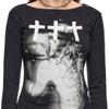 Ventas Directas de Fábrica 2026 Amazon Otoño e Invierno Moda Y2K Estampada Personalizada Europea y Americana Transfronteriza Camiseta de Manga Larga Tops para Mujer