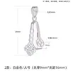 Hebilla de Seguridad de Plata de Ley S925 Hebilla de Clip para Hombres y Mujeres Hebilla de Semilla de Melón de Jade Hetian Accesorios DIY Cabezal de Hebilla Colgante de Jade