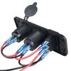 Nuevo Coche Modificado Uno-A-Tres Pantalla Digital USB Cargador de Coche para Teléfono Móvil 3.1A Cargador USB Dual para Coche Base Femenina