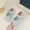 Zapatos de Princesa para Niñas 2026 Primavera Nuevo Estilo Suela Blanda Estilo Coreano Suela Plana Zapatos de Cristal para Niños Bailarinas de Suela Blanda para Niñas Pequeñas
