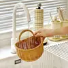 Organizador de cocina de pared para guardar jengibre, ajo y cebolleta; un colgador de ganchos especial y una estantería para jengibre y ajo; una cesta tejida