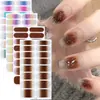 Fábrica Zhengxiang Personalizado Oem Gradiente Rosa Cebola Arco-Íris Película para Esmalte de Unha Adesivos de Nail Art 3D Europeus e Americanos Temu Adesivos de Unha Odm