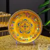 Plato Cerámico de 7 pulgadas Plato de Cerámica Esmaltada de Color Jingdezhen Plato de Cena de Cerámica Pequeño Porcelana Blanca Alta para el Hogar Plato Hondo Espesado para Sopa Plato Profundo
