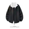Chaqueta de solapa de color contrastante Cleanfit para hombres y mujeres Otoño Retro Americano Sin capucha Uniforme de Béisbol Chaqueta Casual para Pareja