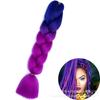 Xuchang Peruca Acessórios de Cabelo Seda de Alta Temperatura Trança Grande Africana Jumbobraid Fibra Química Colorida Montagem Mista Venda Quente Dreadlocks