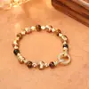 Pulseira de Contas Vintage Olho de Tigre Maillard para Mulheres, Luxo Leve, Moda de Alto Padrão, Simples e Elegante, Pulseira Versátil para Atacado