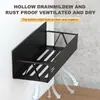 Estante de Almacenamiento Estante Baño Inodoro Ducha Gel de Baño Estante de Almacenamiento de Pared Sin Taladro