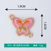 Novas Joias Criativas Acessórios DIY Borboleta Desenho Animado Óleo Gotejante Liga Colar Pulseira Pingente Pequeno Pingente Atacado