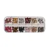 12 Grades Estampa de Leopardo Laço Joias para Nail Art Doce Cool Sexy Estilo Gravata Borboleta Coração Diamante de Resina Decoração de Unhas Atacado