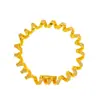 Tienda de Oro Puzuo Oro Brillante 24K Pulsera de Línea Telefónica Enrollada Full Diamante Diseño de Nicho Joyería de Lujo Ligero para Mujeres