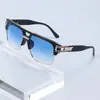 Óculos de Sol Esportivos ao Ar Livre com Dobradiça de Metal Transfronteiriça Armação Quadrada Masculina Óculos Retros Tendência Óculos Frescos da Moda Feminina