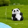 Pequeños adornos creativos de panda para jardinería, decoración DIY, micropaisaje para escritorio de coche.