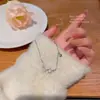 Colar de Aço Titânio Estilo Japonês e Coreano Design de Nicho Série Feminina Forma Geométrica Estilo Quente da Internet Corrente de Clavícula Tendência Atacado
