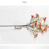Decoración de Boda de Flores Baya Fruto de Otoño Acebo Venta al por Mayor Entrada Decoración para el Hogar Fruto Rojo Fruto de la Fortuna Colocado Flor de Seda